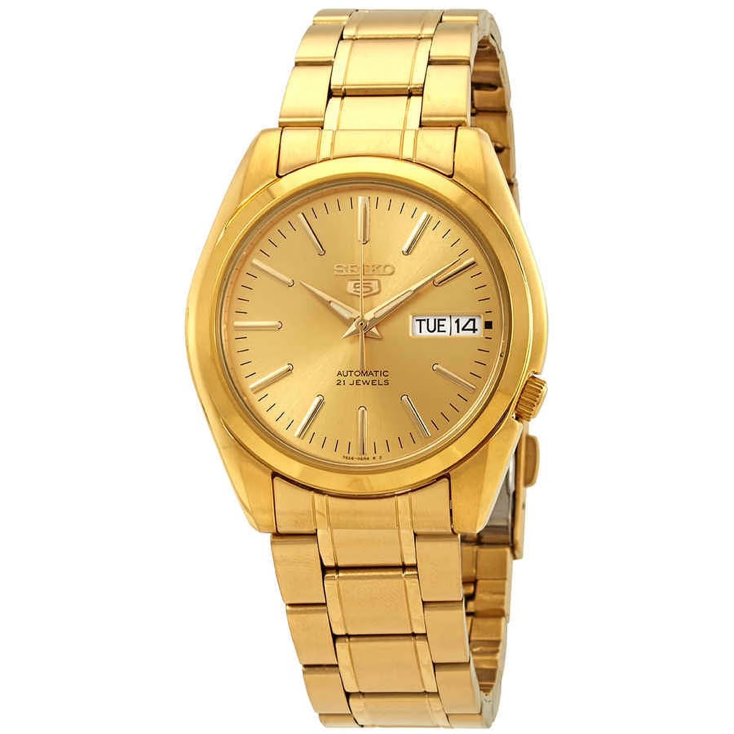 SEIKO 5 SNKE56K1 SNKE56K AUTOMATIC STAINLESS STEEL GOLD WATCH