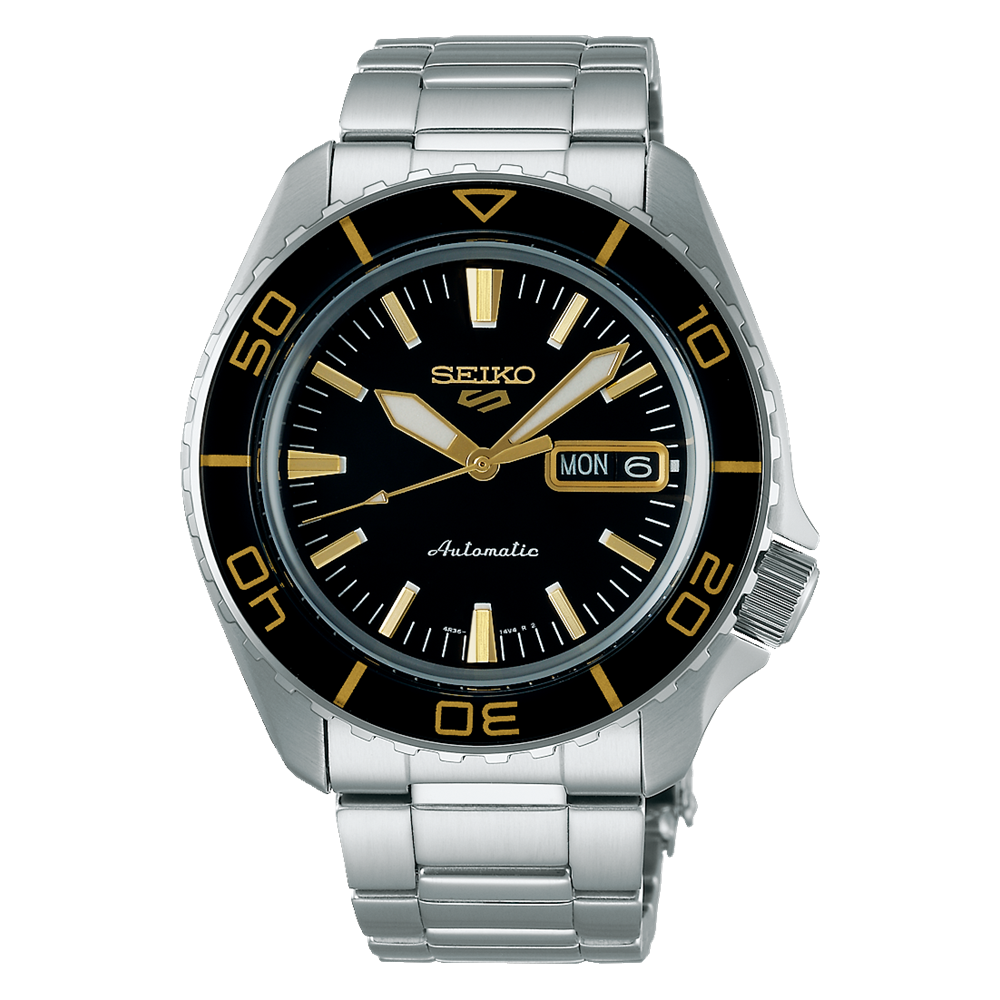 SEIKO 5 SRPK99K1 SRPK99 5KX SPORTS BLACK DIAL MEN'S WATCH