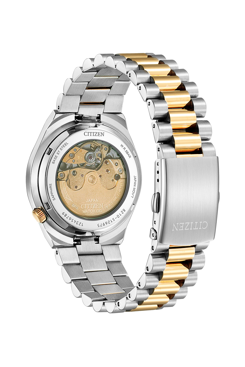 CITIZEN NJ0154-80H TSUYOSA AUTOMATIC BLACK DIAL TWO-TONE MEN'S WATCH