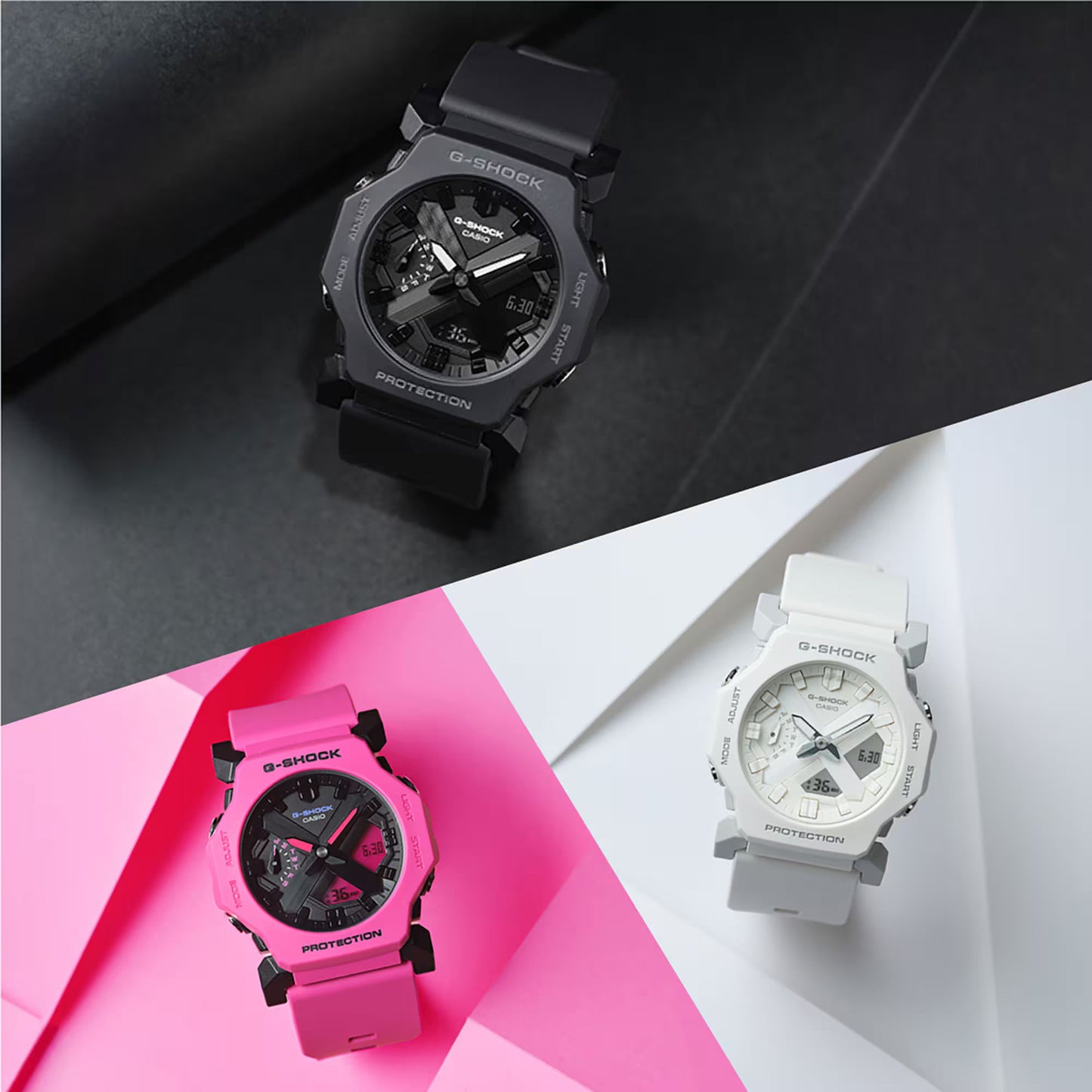 CASIO G-SHOCK GA-2300-1A BLACK MEN'S A/D WATCH