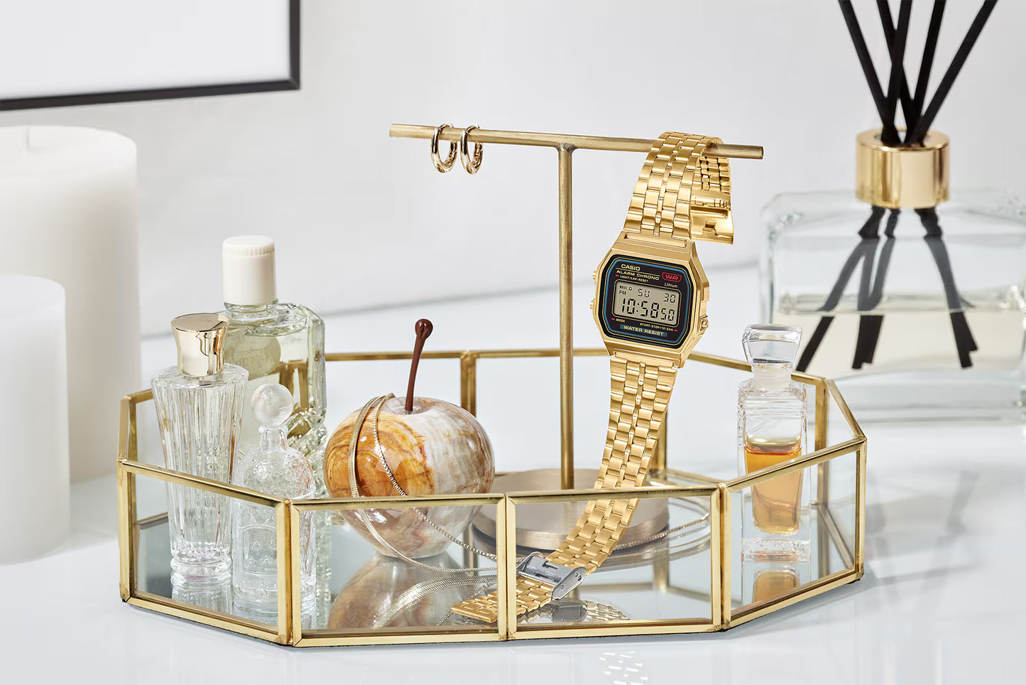 CASIO A159WGEA-1VT A159WGEA-1 A159 GOLD DIGITAL WATCH