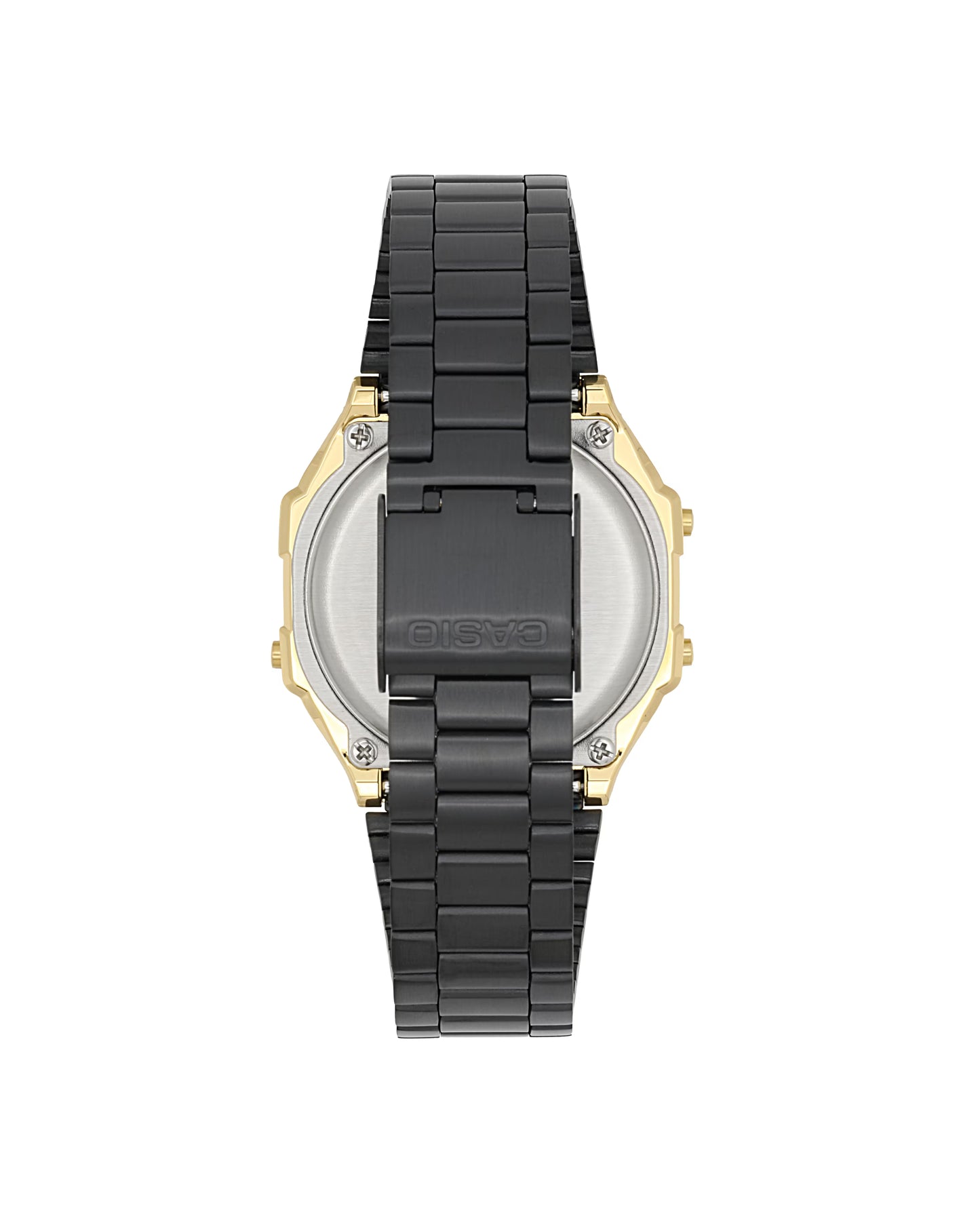 CASIO A168WEGB-1BVT A168WEGB-1B BLACK / GOLD DIGITAL WATCH