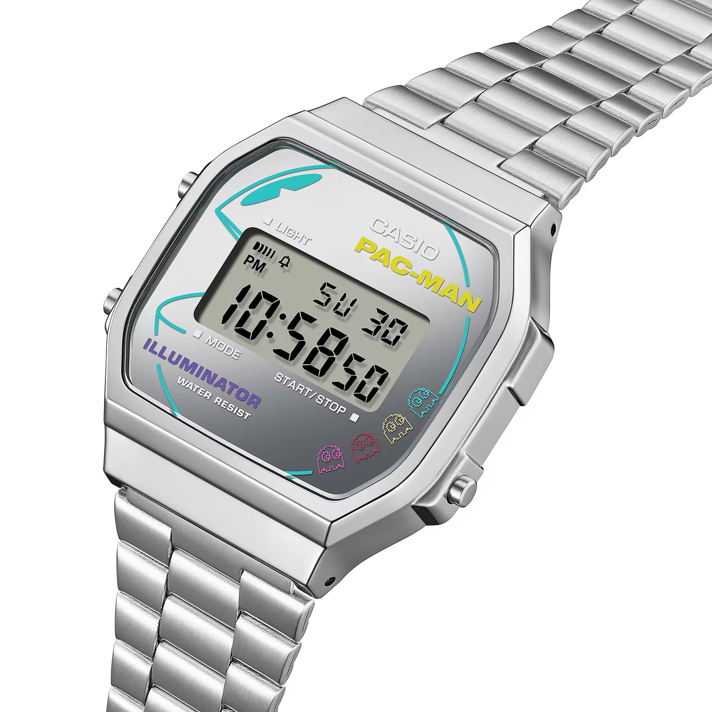 CASIO A168WEPC-7A A168 PAC-MAN COLLABORATION DIGITAL WATCH