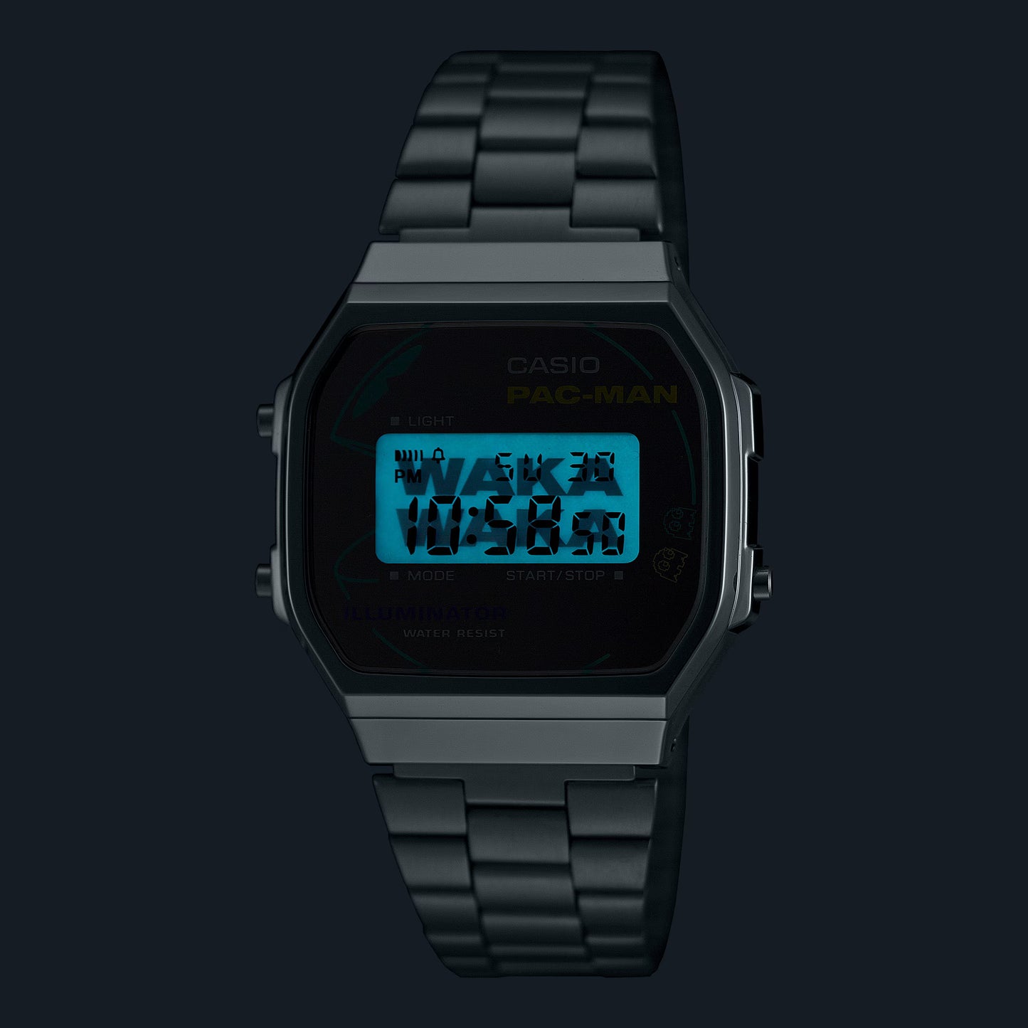 CASIO A168WEPC-7A A168 PAC-MAN COLLABORATION DIGITAL WATCH