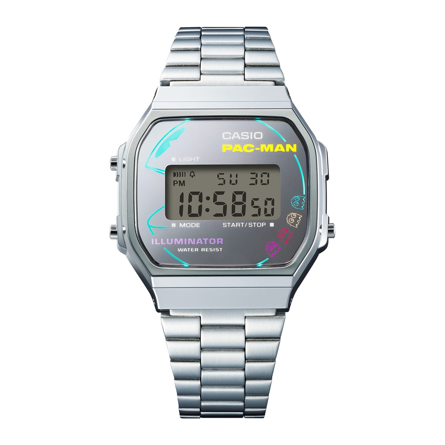 CASIO A168WEPC-7A A168 PAC-MAN COLLABORATION DIGITAL WATCH