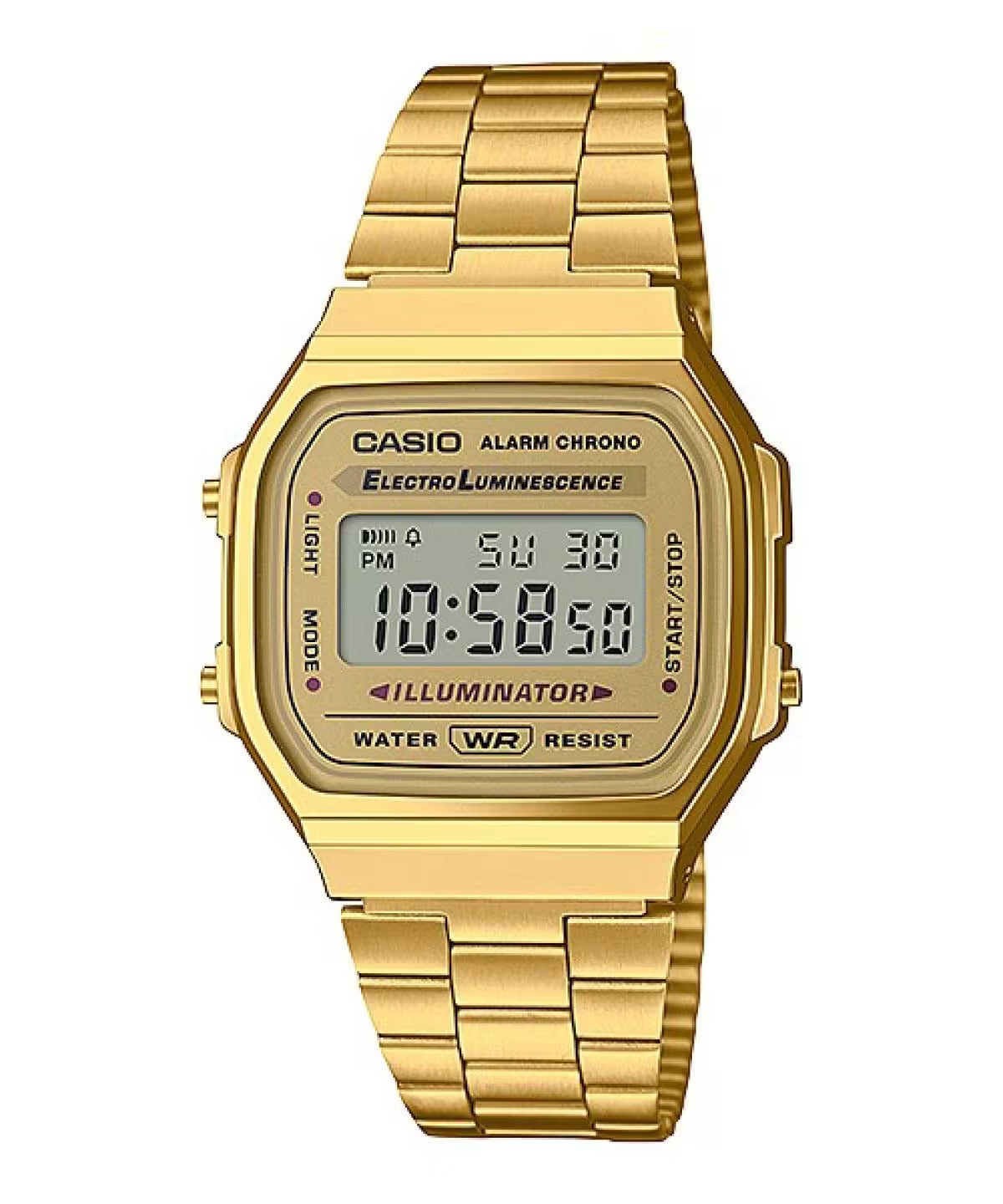 CASIO A168WG-9W A168WG A168 VINTAGE SERIES GOLD DIGITAL WATCH