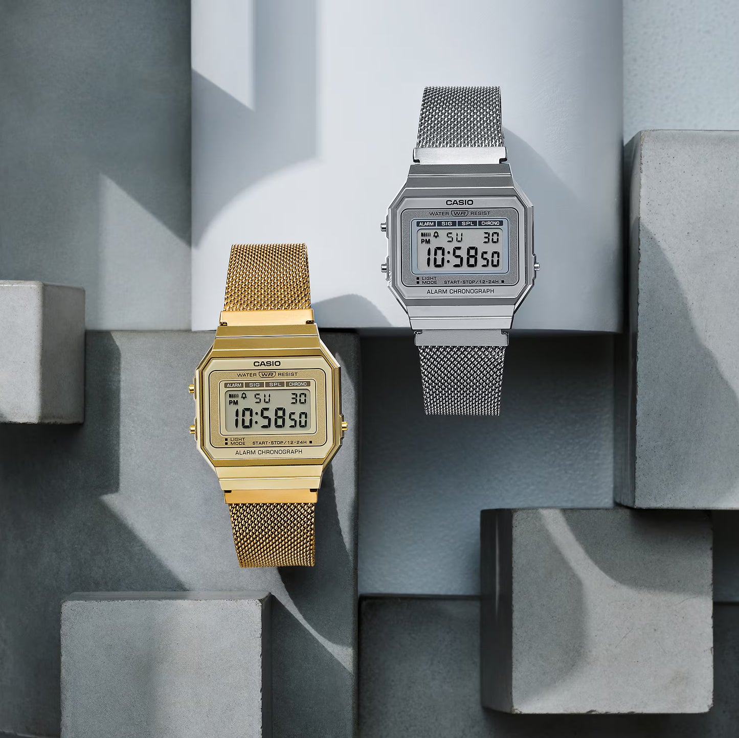 CASIO A700WM-7AVT A700WM-7A SILVER / STEEL DIGITAL WATCH