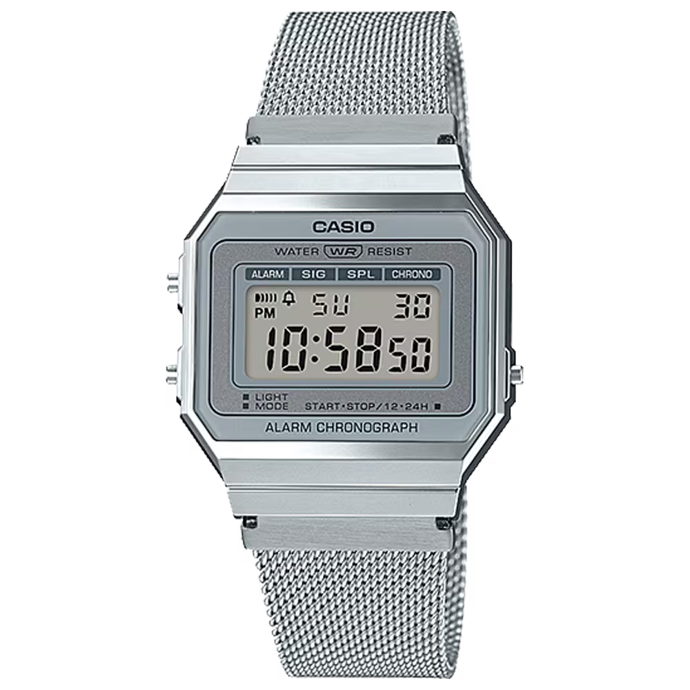 CASIO A700WM-7AVT A700WM-7A SILVER / STEEL DIGITAL WATCH