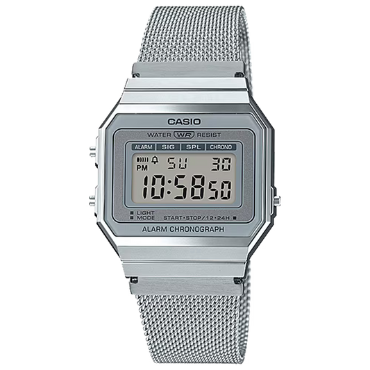CASIO A700WM-7AVT A700WM-7A SILVER / STEEL DIGITAL WATCH