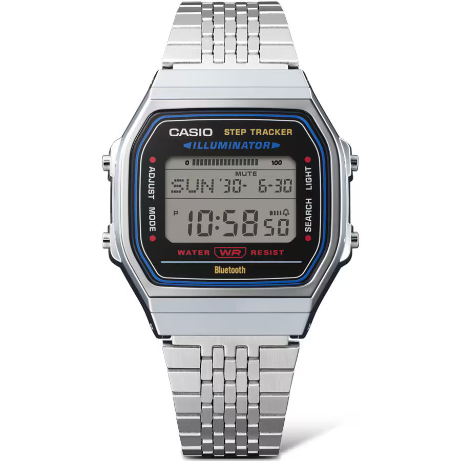 CASIO ABL100WE-1AVT ABL-100WE STAINLESS STEEL BLUETOOTH DIGITAL WATCH