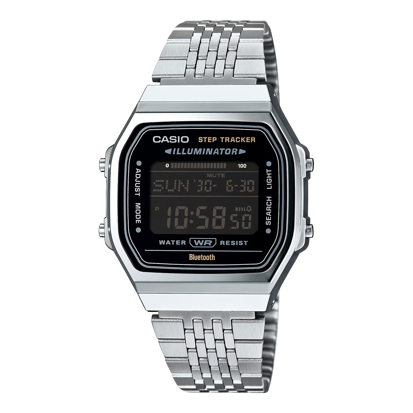 CASIO ABL-100WE-1B ABL-100WE STAINLESS STEEL BLUETOOTH DIGITAL WATCH