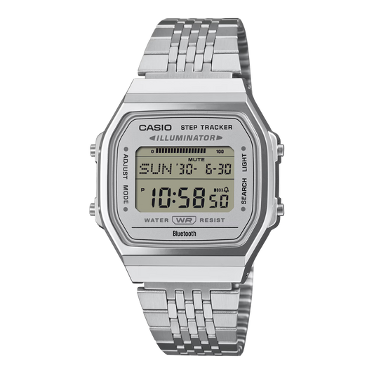 CASIO ABL100WE-7AVT ABL-100WE-7A STAINLESS STEEL BLUETOOTH DIGITAL WATCH