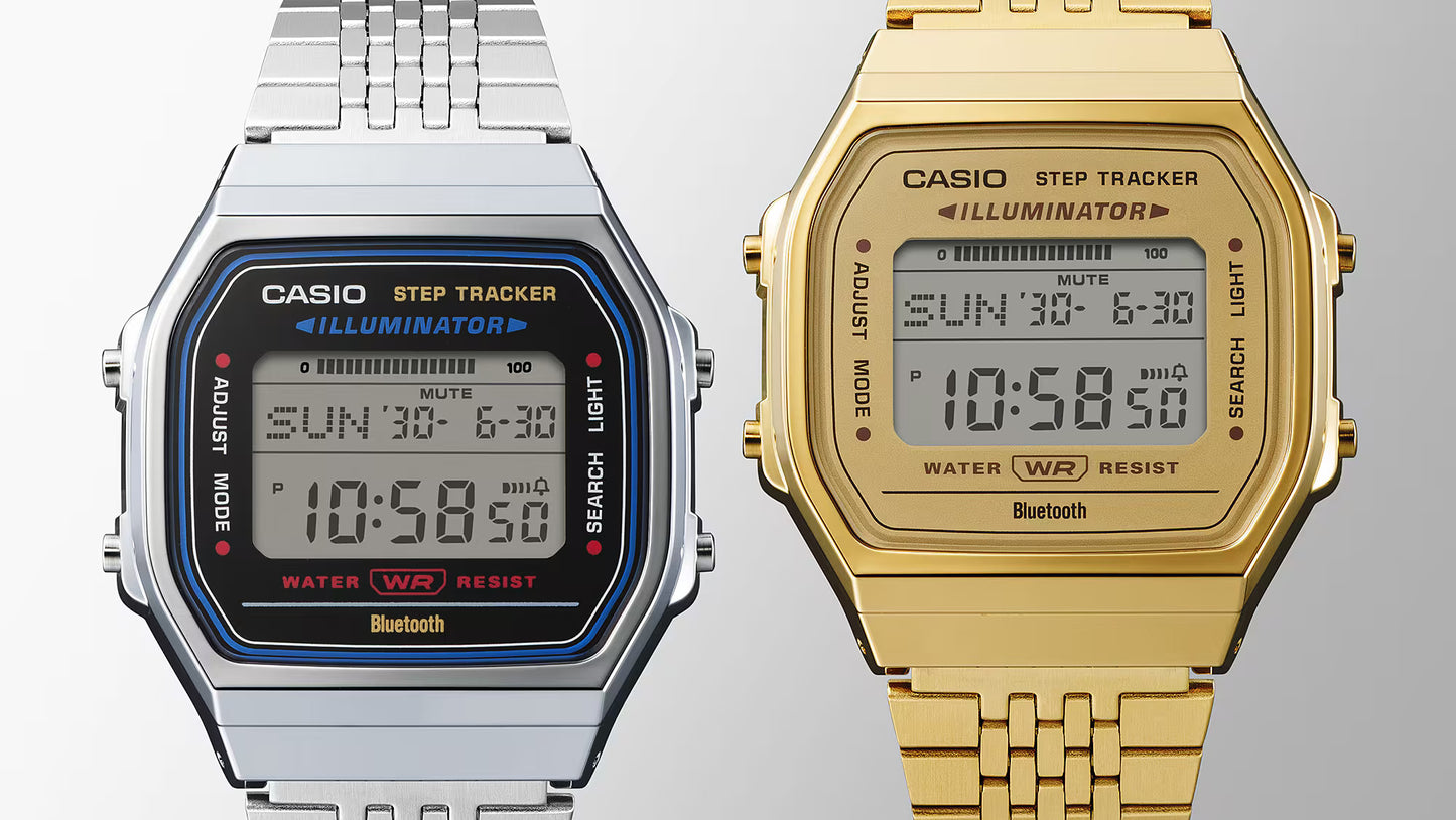 CASIO ABL100WE-1AVT ABL-100WE STAINLESS STEEL BLUETOOTH DIGITAL WATCH