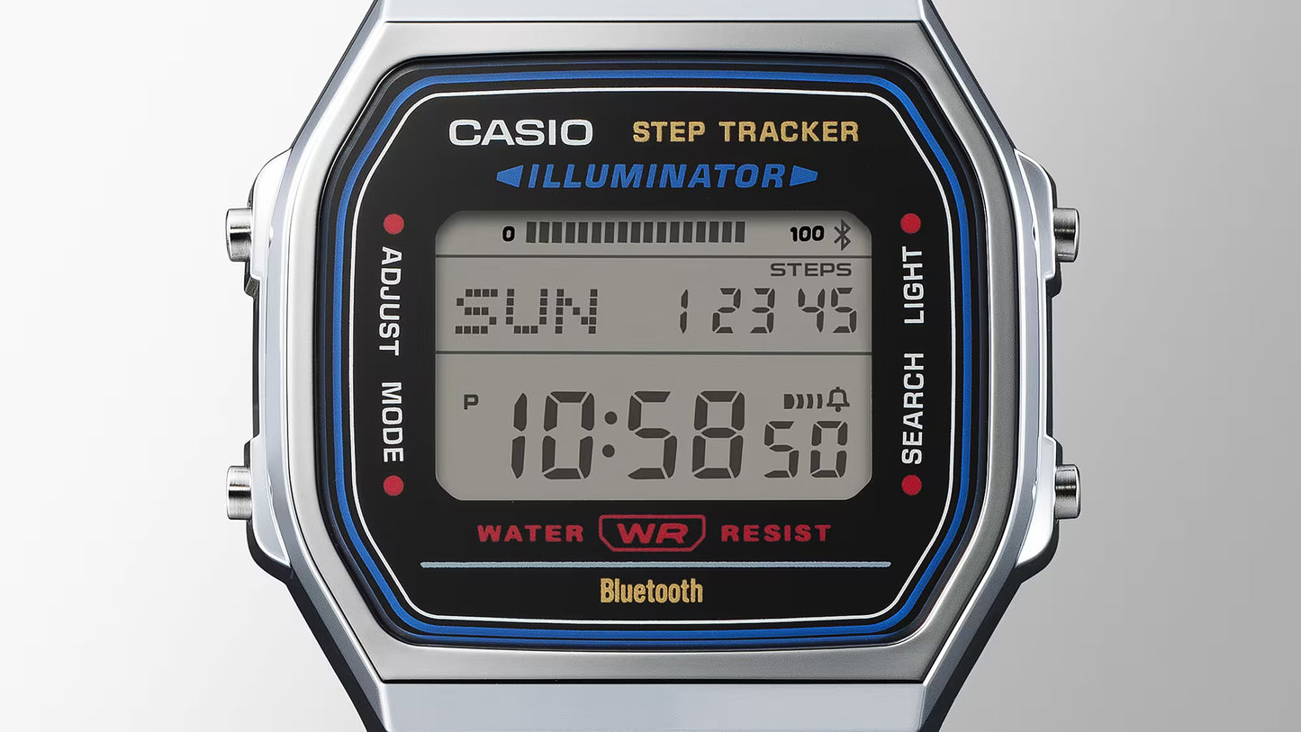CASIO ABL100WE-1AVT ABL-100WE STAINLESS STEEL BLUETOOTH DIGITAL WATCH