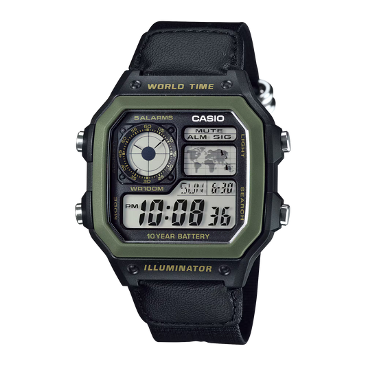 CASIO AE-1200WHB-1B AE1200WHB-1BV CASIO ROYALE DIGITAL WATCH