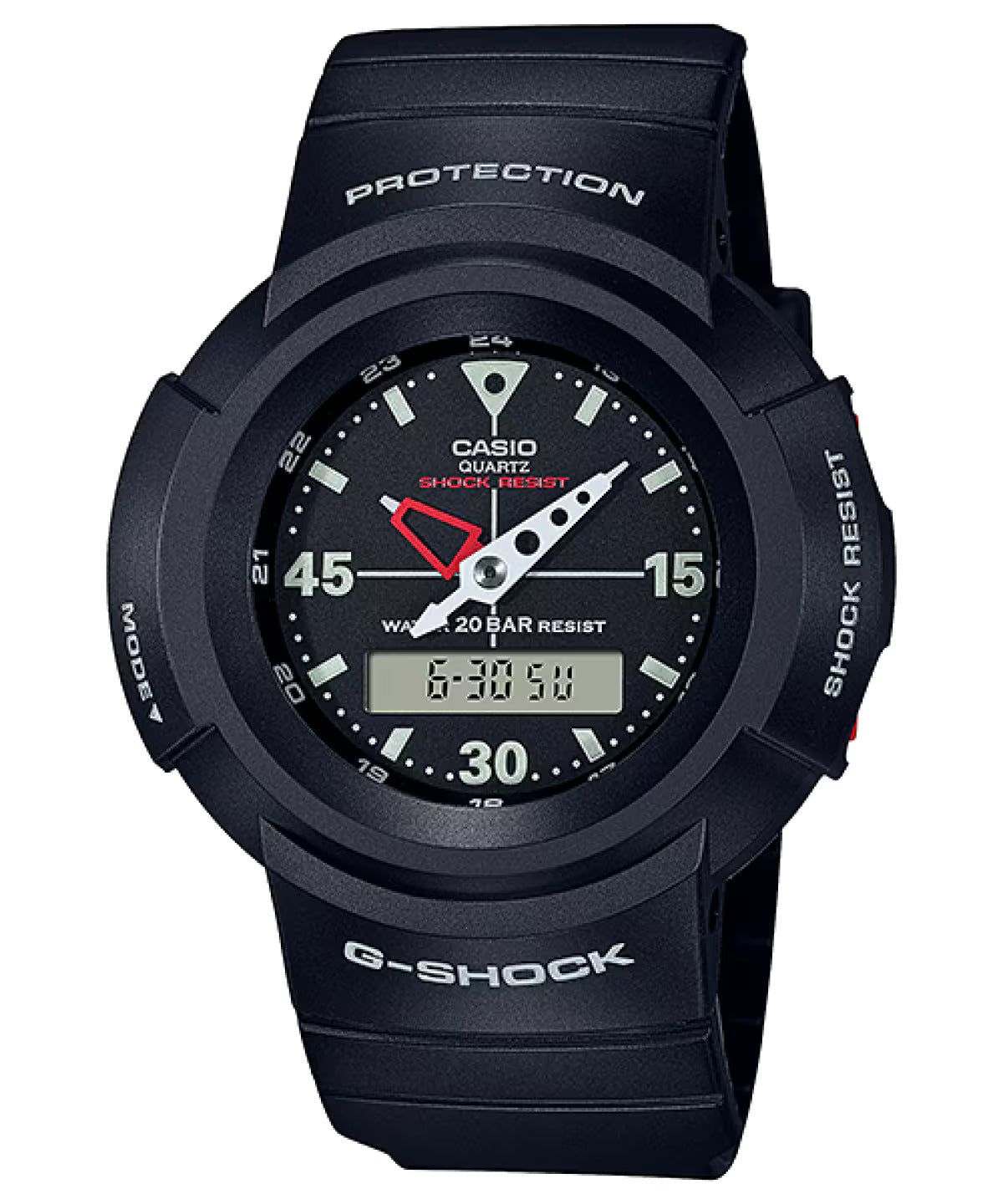 CASIO G-SHOCK AW-500E-1E BLACK ANALOG/DIGITAL WATCH
