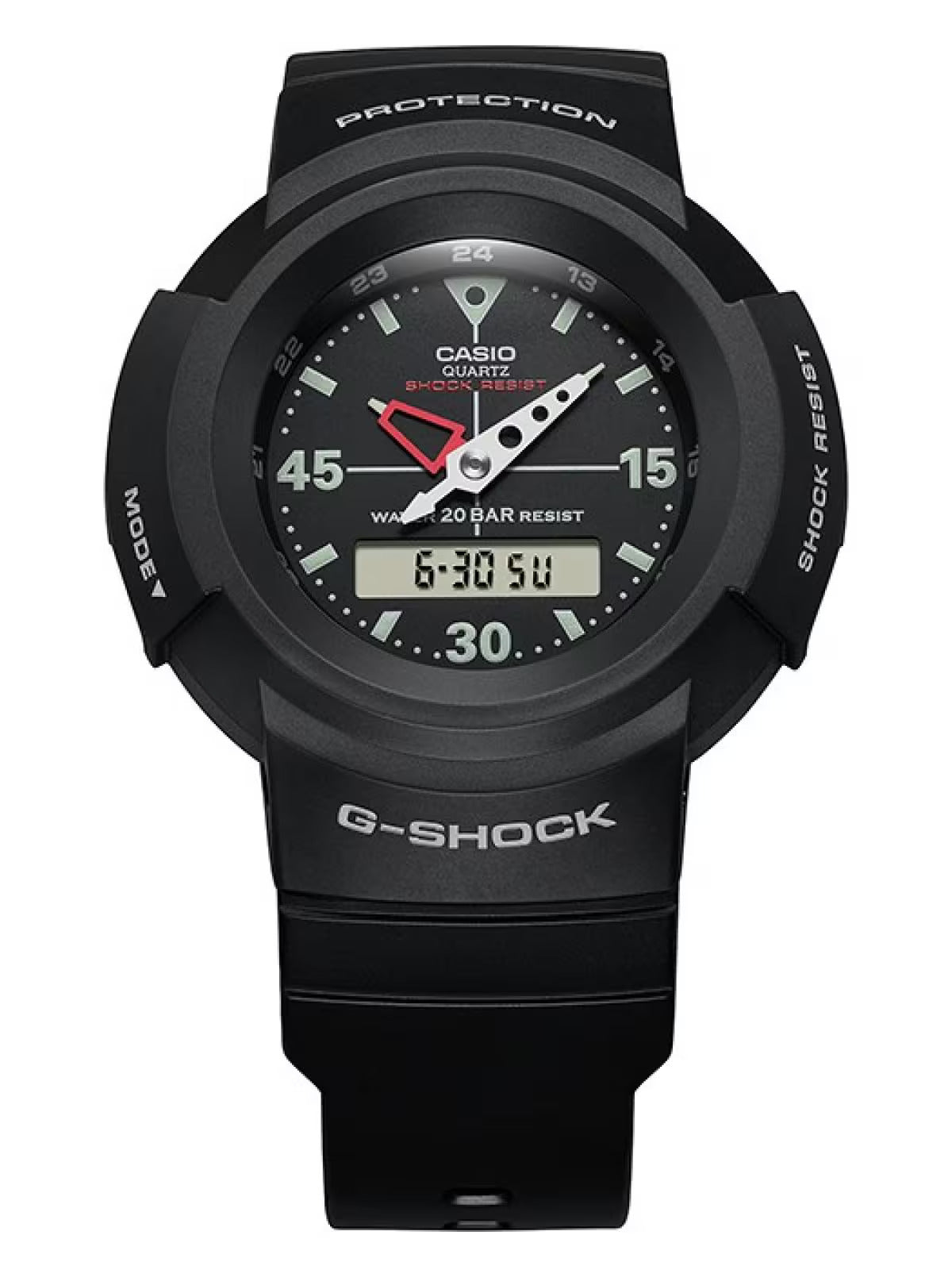 CASIO G-SHOCK AW-500E-1E BLACK ANALOG/DIGITAL WATCH