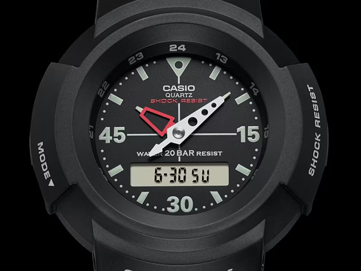 CASIO G-SHOCK AW-500E-1E BLACK ANALOG/DIGITAL WATCH