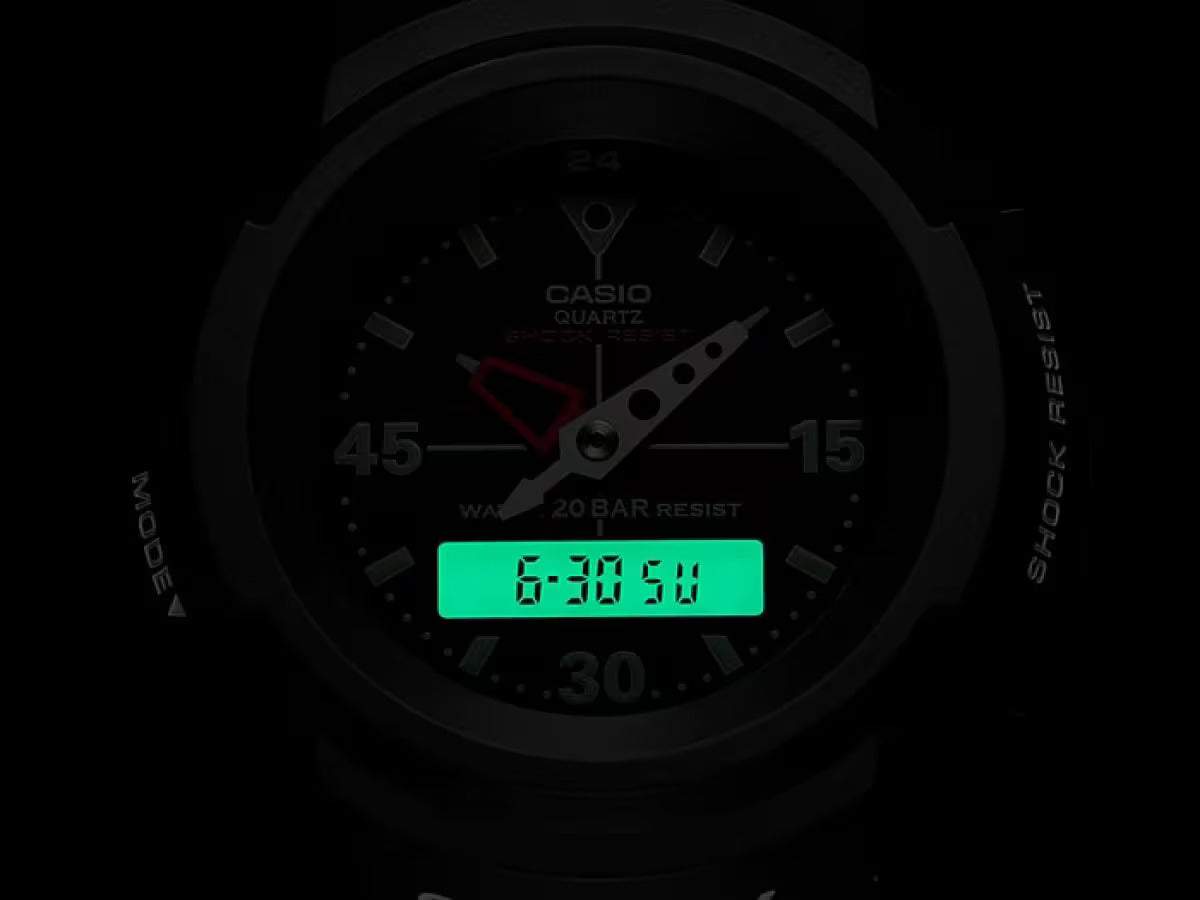 CASIO G-SHOCK AW-500E-1E BLACK ANALOG/DIGITAL WATCH