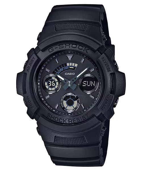 CASIO G-SHOCK AW-591BB-1A AW590 BLACK ANALOG/DIGITAL WATCH