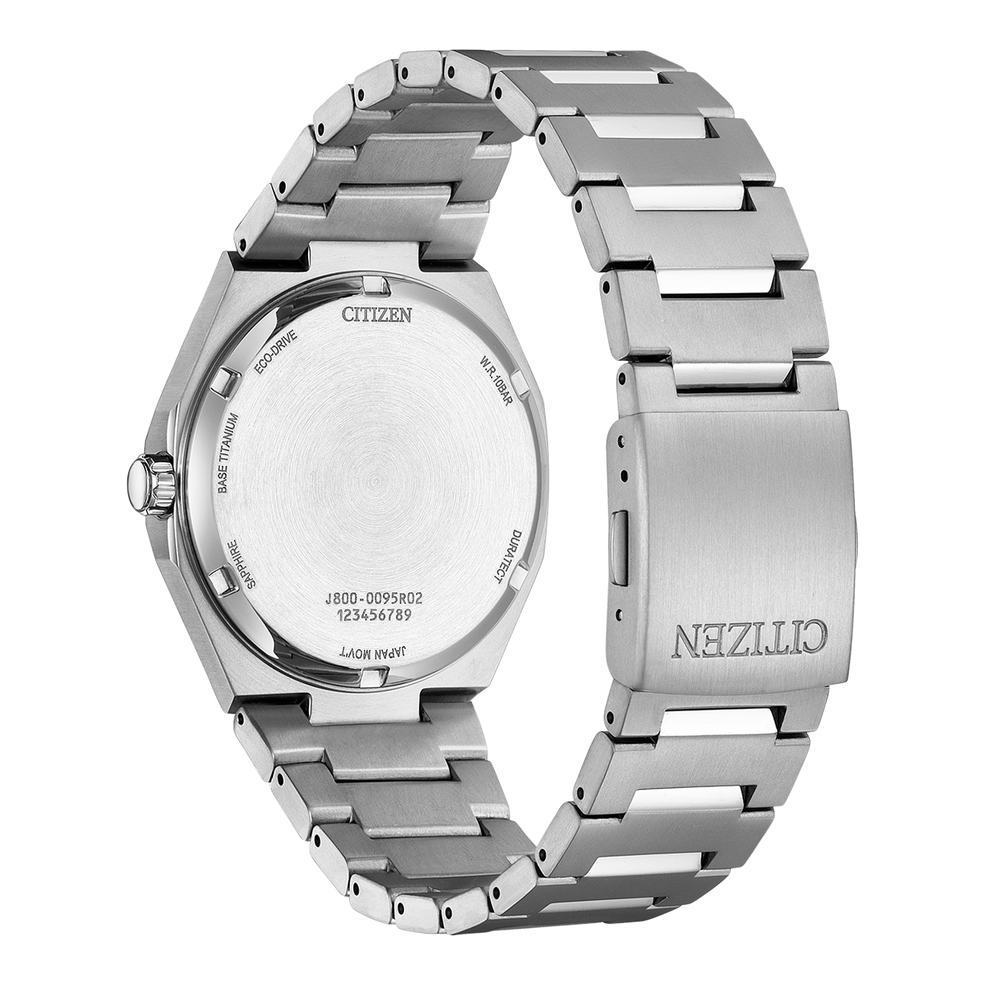 CITIZEN AW0130-85Z "ZENSHIN" 3-HAND SUPER TITANIUM SALMON / ORANGE DIAL WATCH