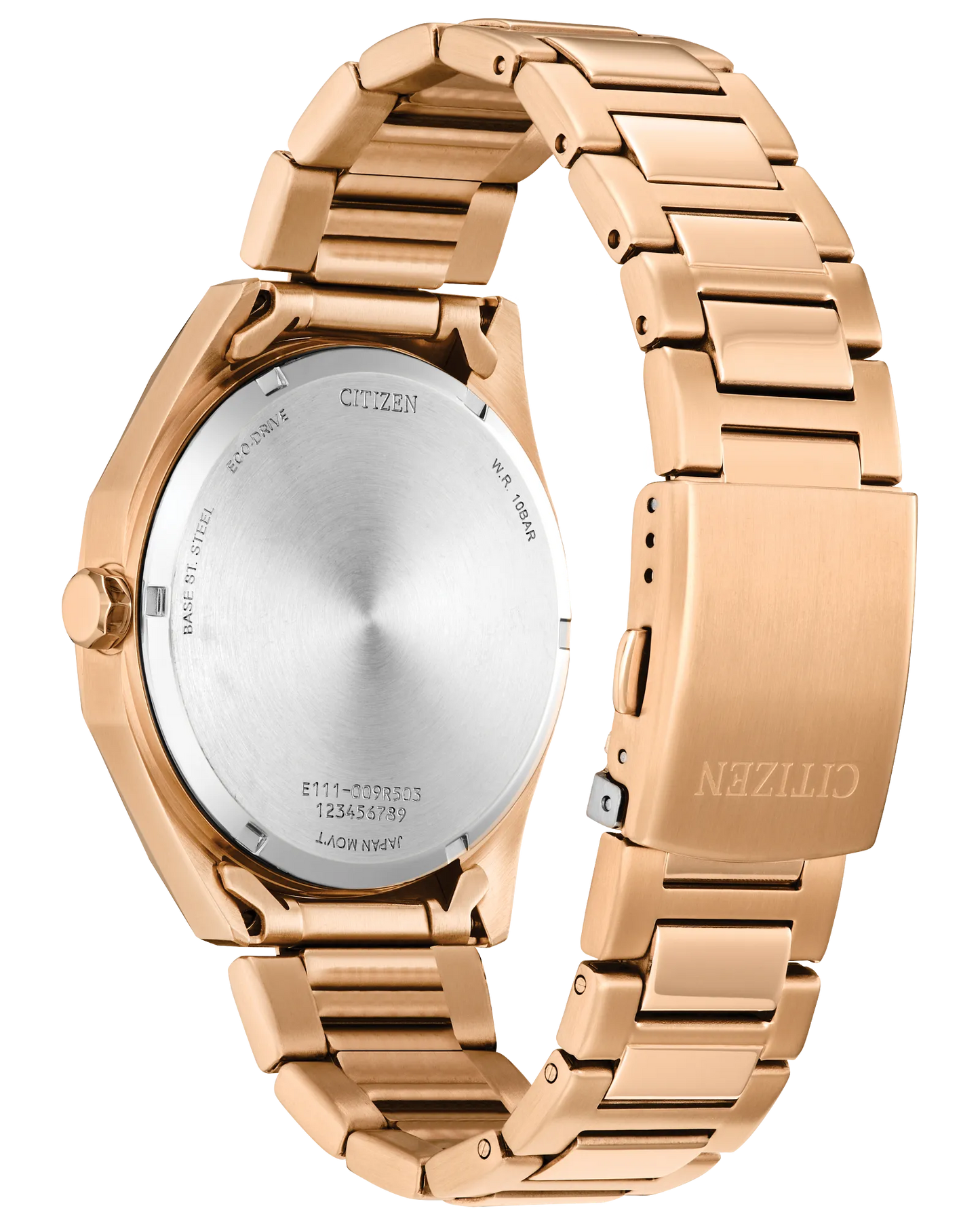 CITIZEN BM7633-81X ODYN ECO-DRIVE ROSE GOLD-TONE GREEN DIAL WATCH