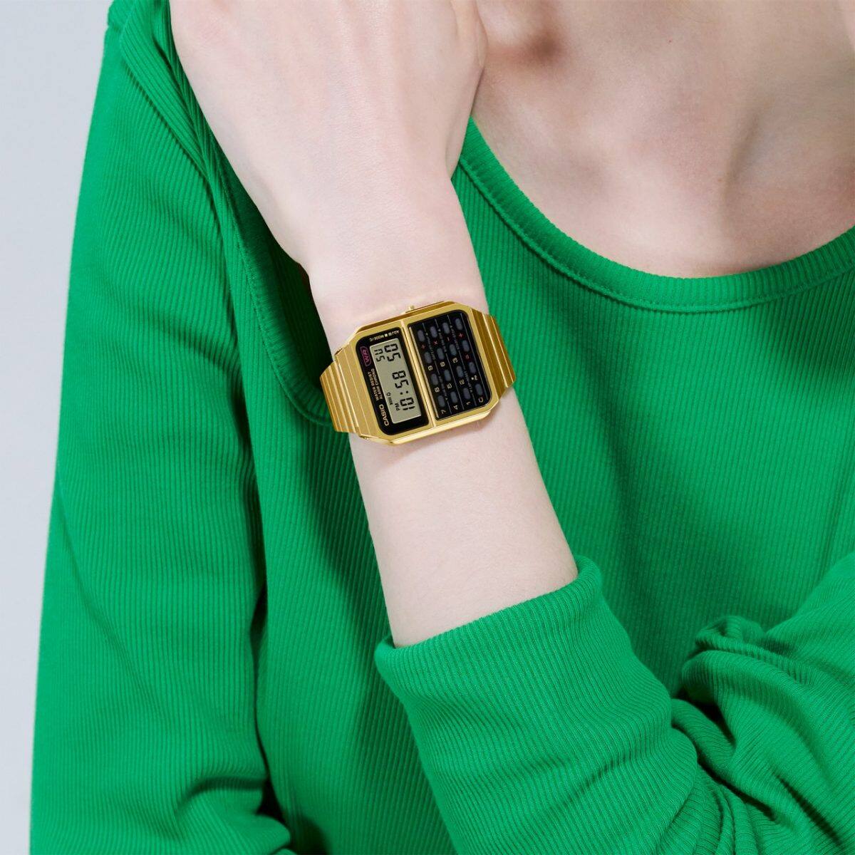 CASIO CA-500WEG-1A CA500 CLASSIC CALCULATOR GOLD DIGITAL WATCH