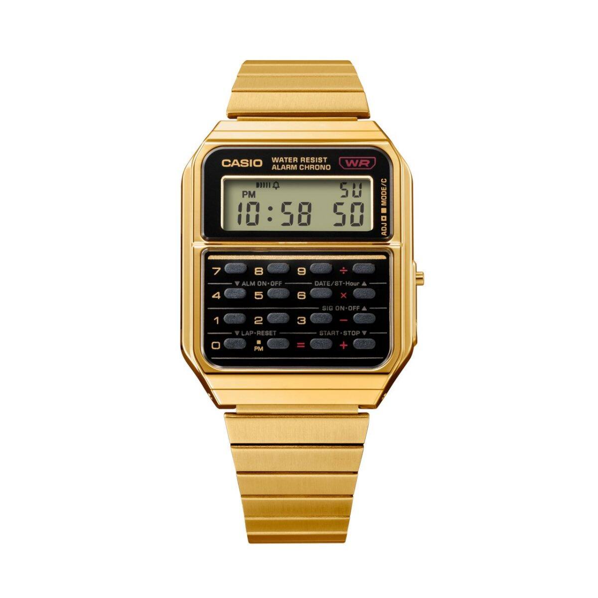 CASIO CA-500WEG-1A CA500 CLASSIC CALCULATOR GOLD DIGITAL WATCH
