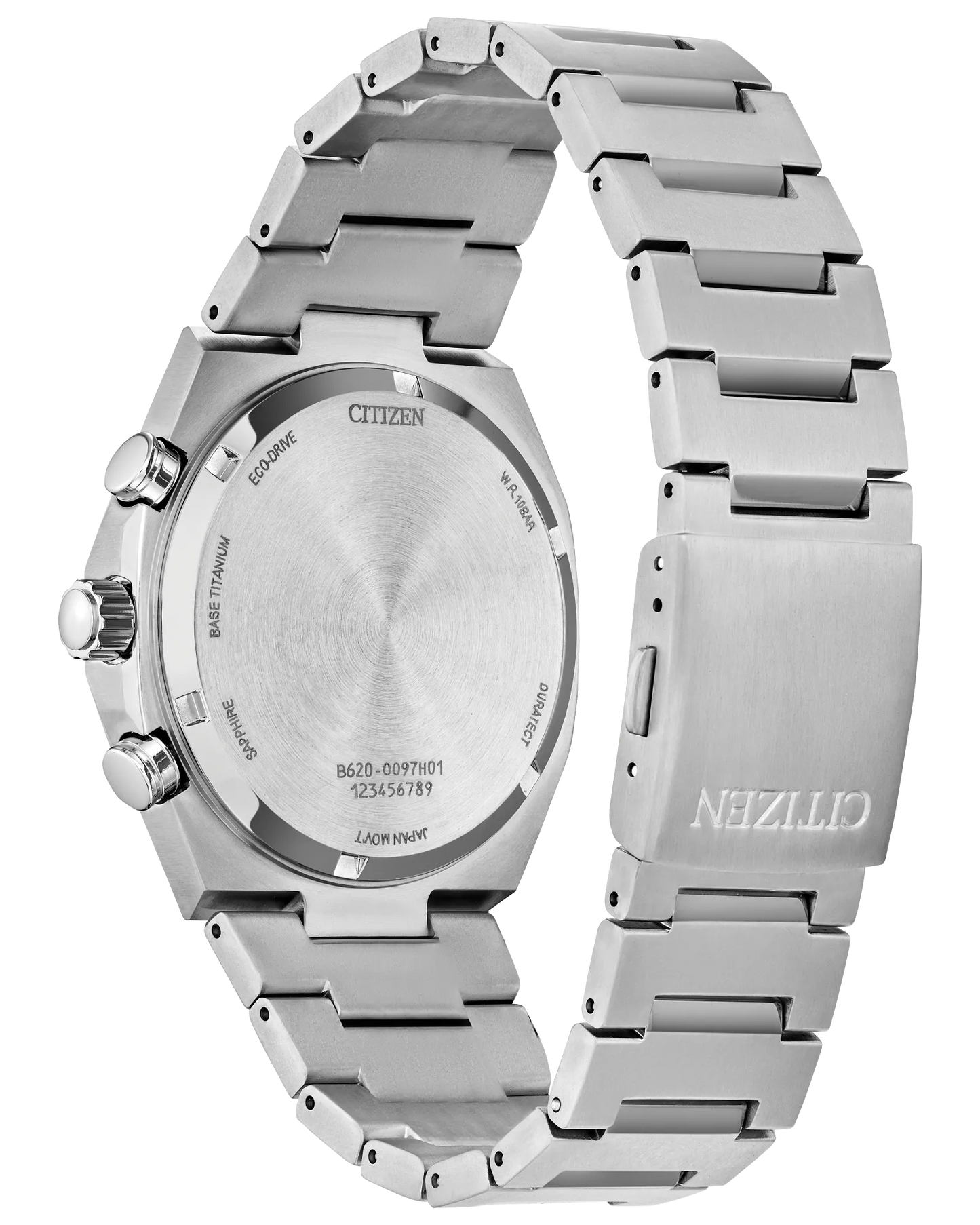 CITIZEN CA4610-85Z "ZENSHIN" CHRONOGRAPH SUPER TITANIUM SALMON DIAL WATCH
