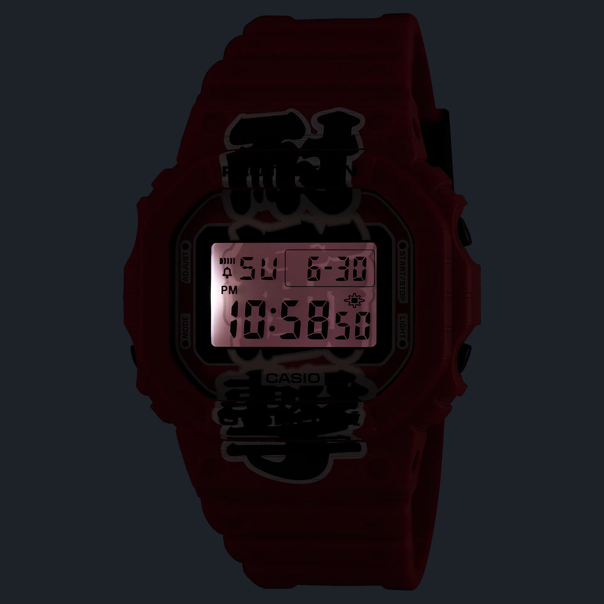 CASIO G-SHOCK DW-5600AKA-4 AKA-CHOCHIN RED DIGITAL WATCH