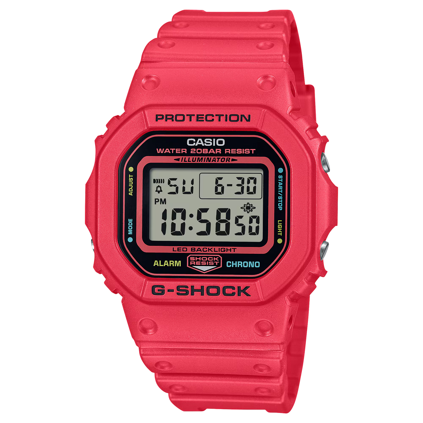 CASIO G-SHOCK DW-5600EP-4 VIVID RED DIGITAL WATCH