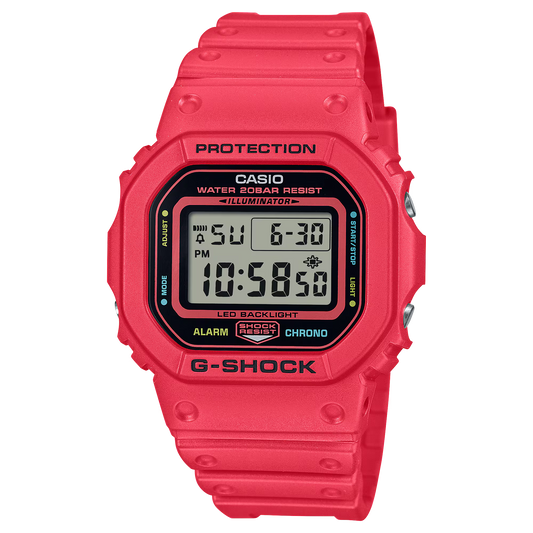 CASIO G-SHOCK DW-5600EP-4 VIVID RED DIGITAL WATCH