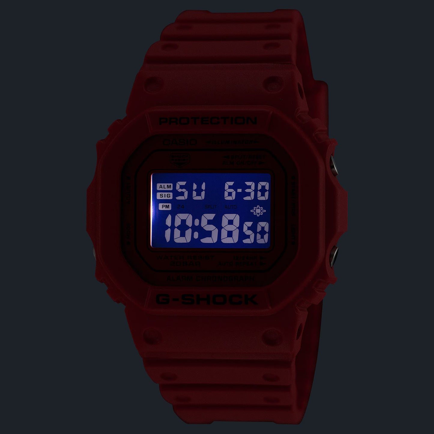CASIO G-SHOCK DW-5600RRB-4 DW5600 NEW VIVID RED DIGITAL WATCH