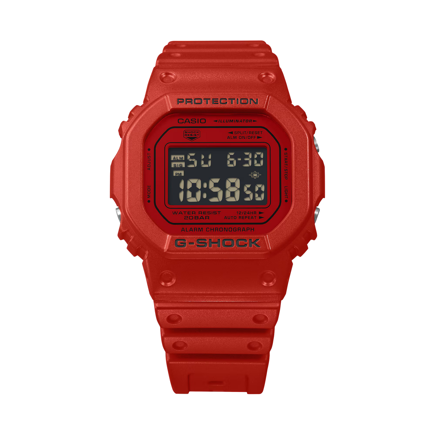 CASIO G-SHOCK DW-5600RRB-4 DW5600 NEW VIVID RED DIGITAL WATCH