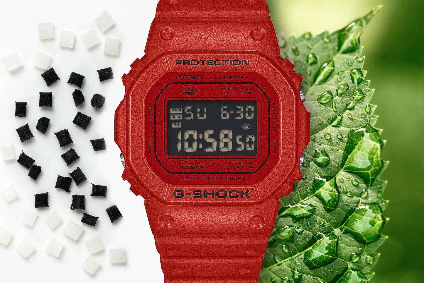 CASIO G-SHOCK DW-5600RRB-4 DW5600 NEW VIVID RED DIGITAL WATCH