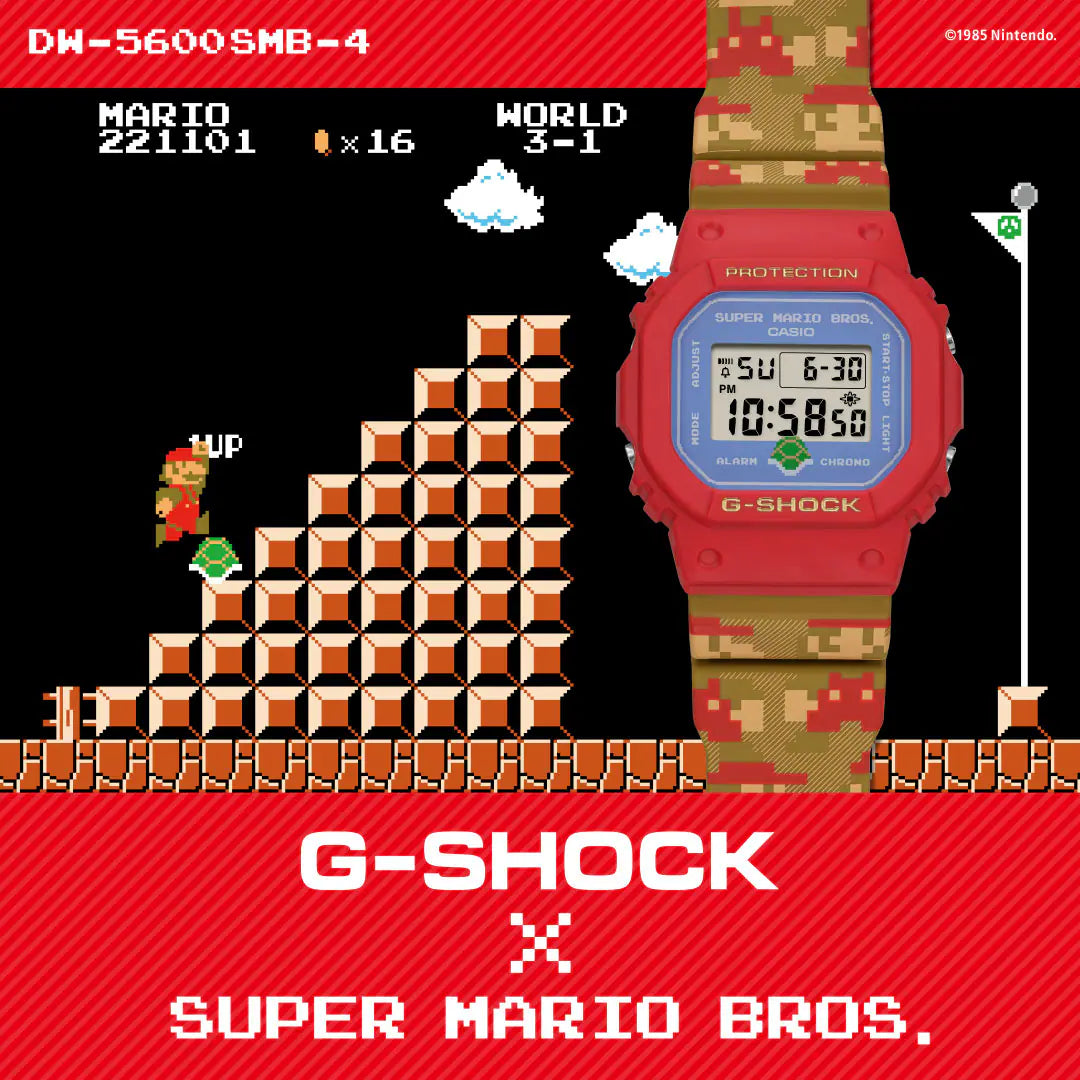 CASIO G-SHOCK DW-5600SMB-4 SUPER MARIO BROTHERS DIGITAL WATCH