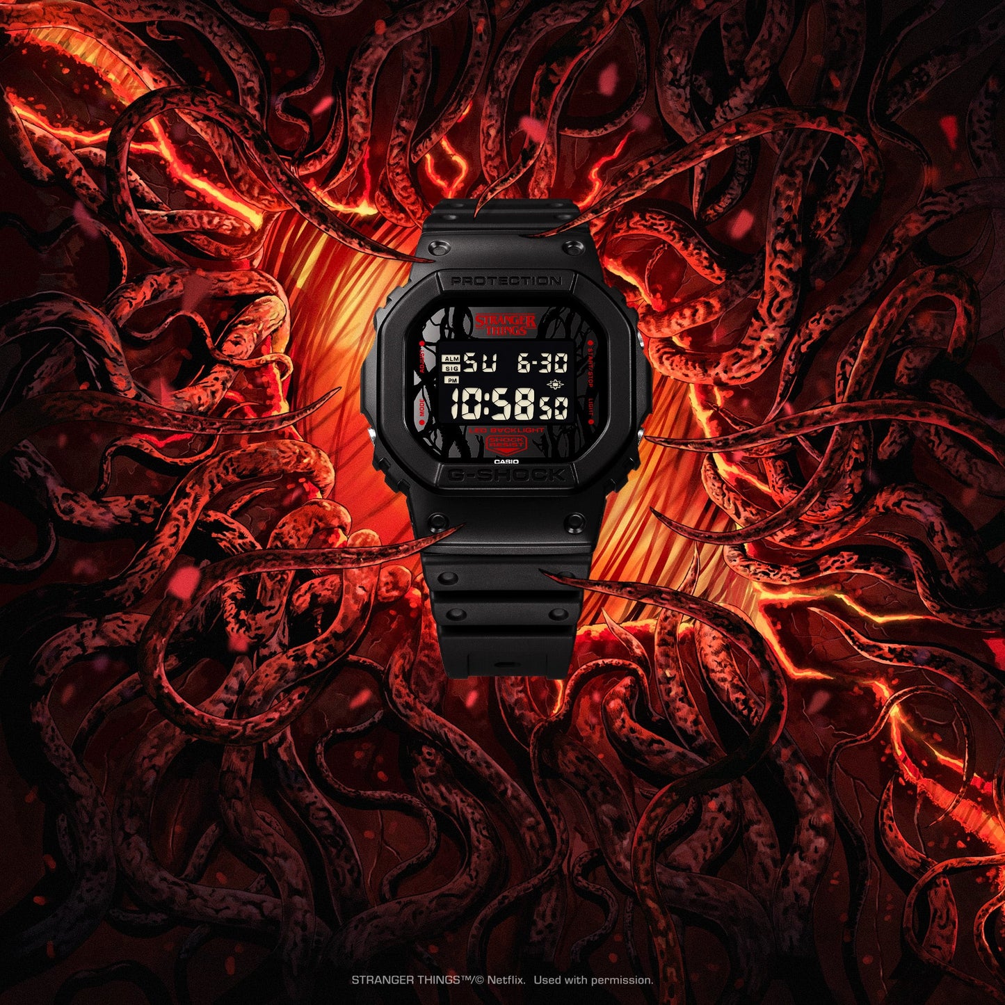 CASIO G-SHOCK DW-5600STT-1 "STRANGER THINGS" COLLABORATION DIGITAL WATCH