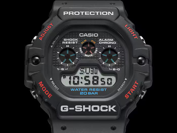CASIO G-SHOCK DW-5900-1 BLACK DIGITAL WATCH