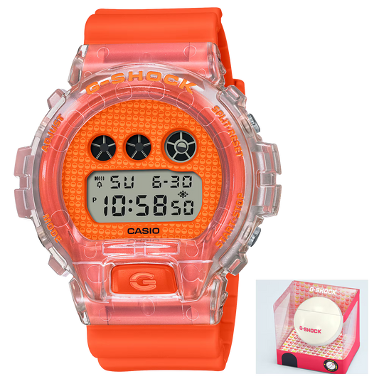 CASIO G-SHOCK DW-6900GL-4 ORANGE "LUCKY DROP" DIGITAL WATCH