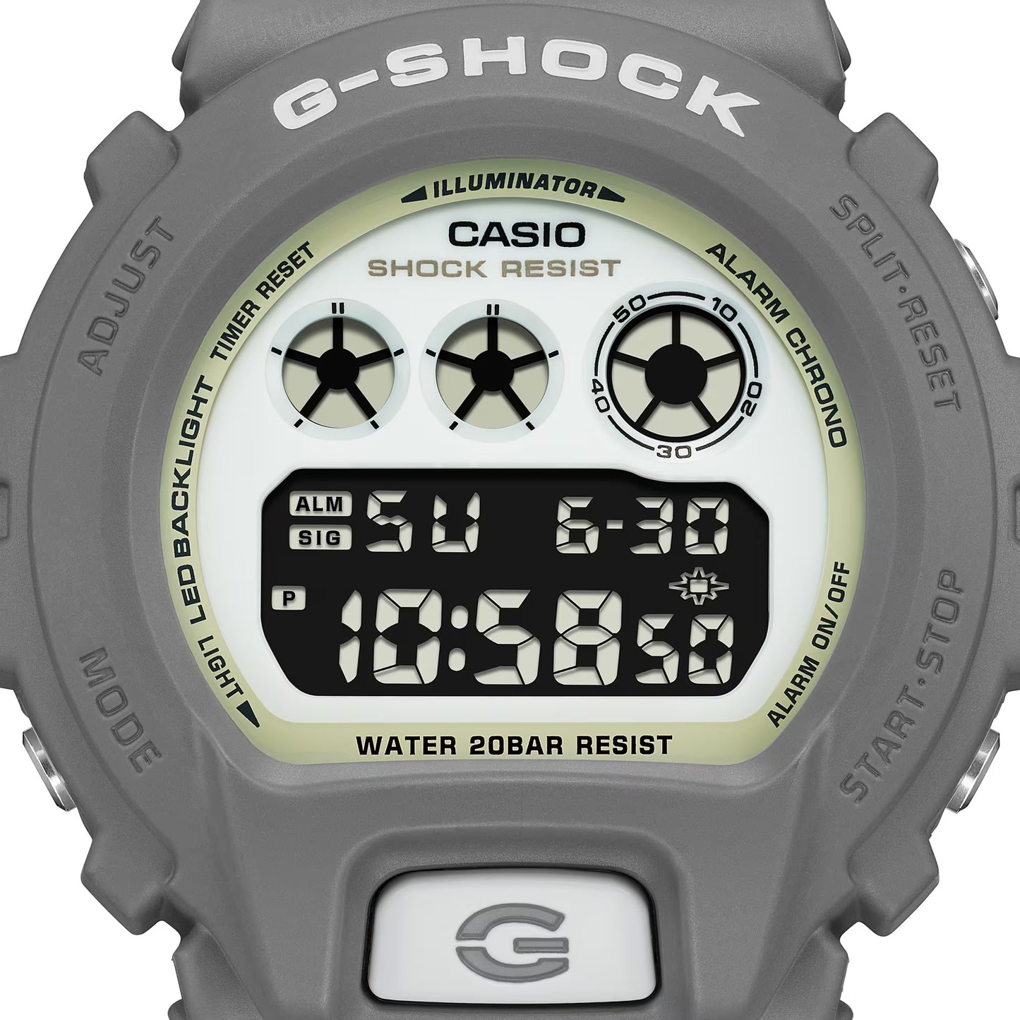 CASIO G-SHOCK DW-6900HD-8 HIDDEN GLOW DIGITAL WATCH