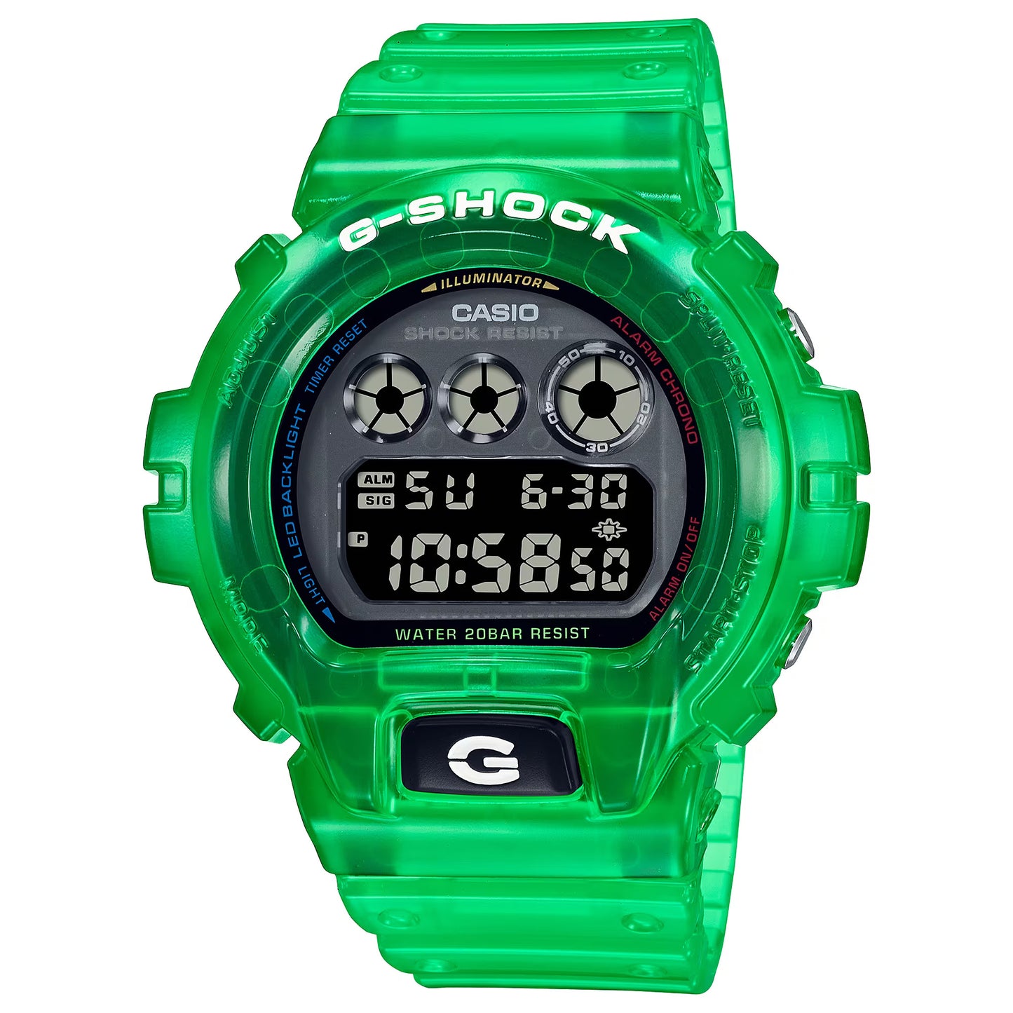 CASIO G-SHOCK DW-6900JT-3 TRANSLUCENT GREEN DIGITAL WATCH