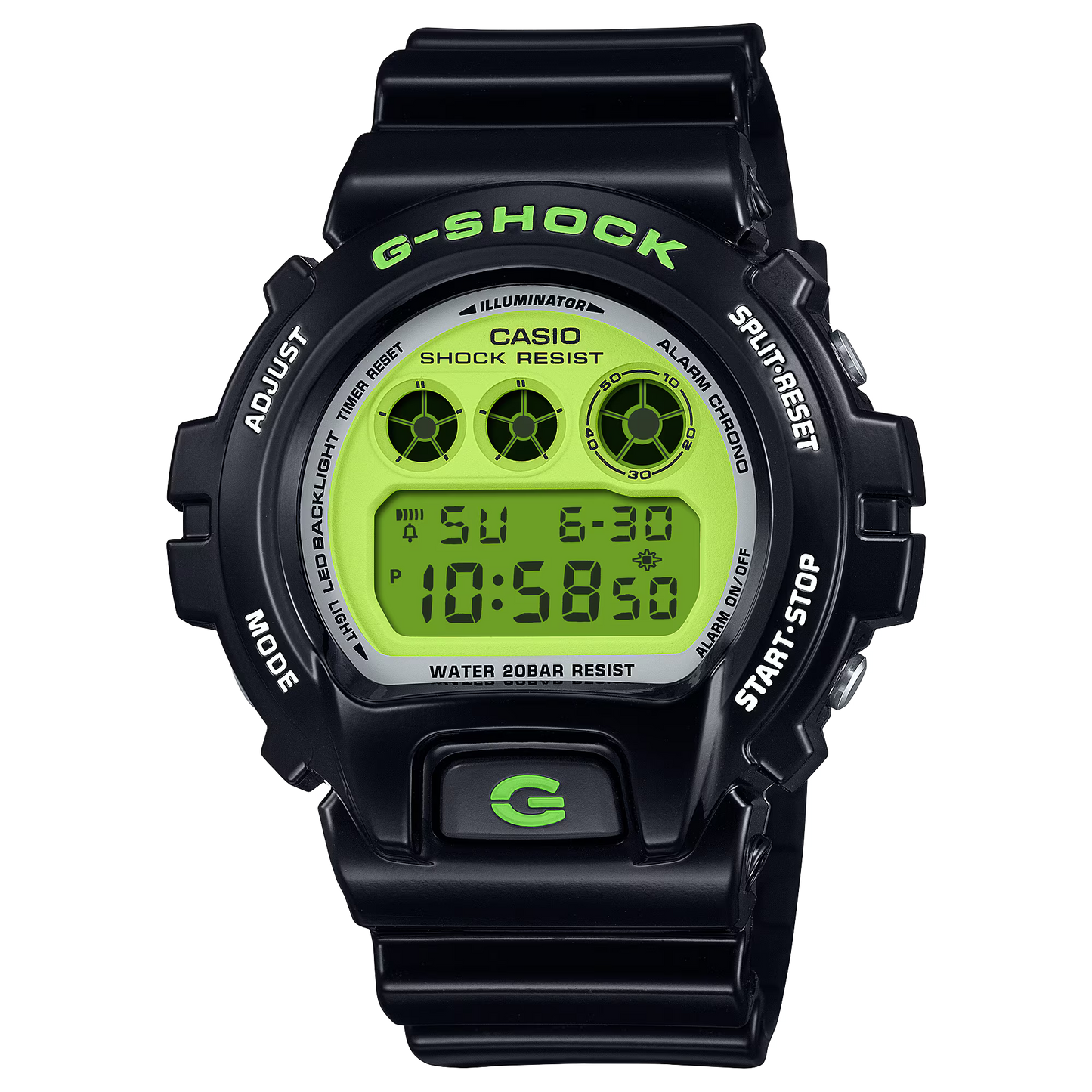 CASIO G-SHOCK DW-6900RCS-1 DW6900 GREEN / BLACK MEN'S DIGITAL WATCH