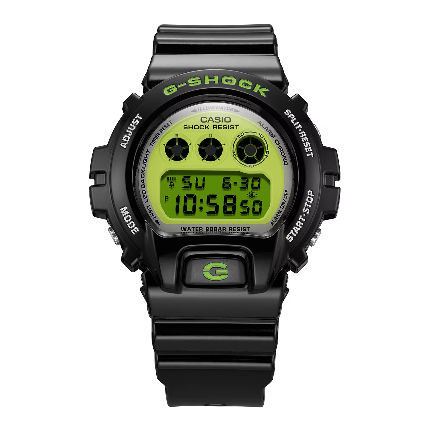 CASIO G-SHOCK DW-6900RCS-1 DW6900 GREEN / BLACK MEN'S DIGITAL WATCH