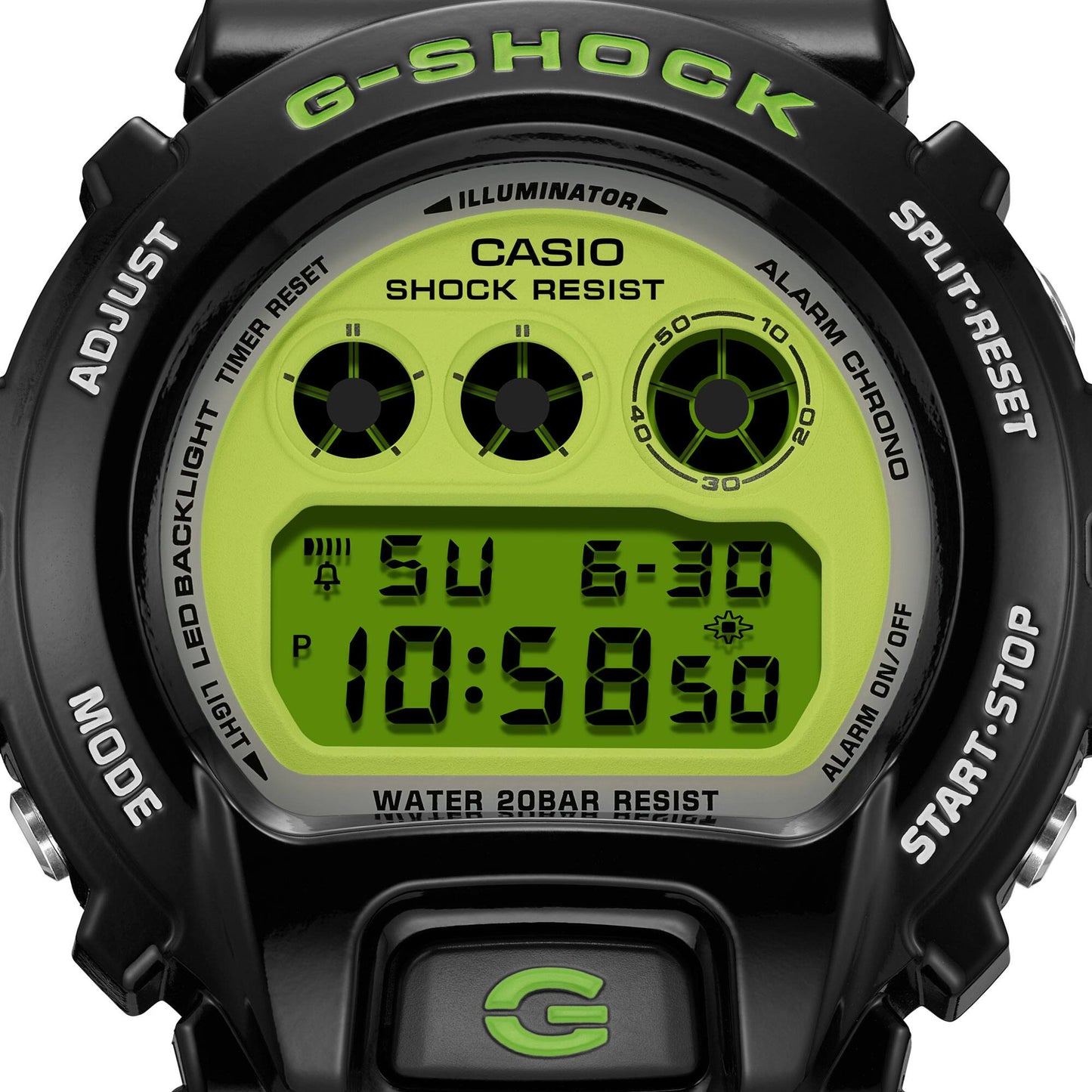 CASIO G-SHOCK DW-6900RCS-1 DW6900 GREEN / BLACK MEN'S DIGITAL WATCH