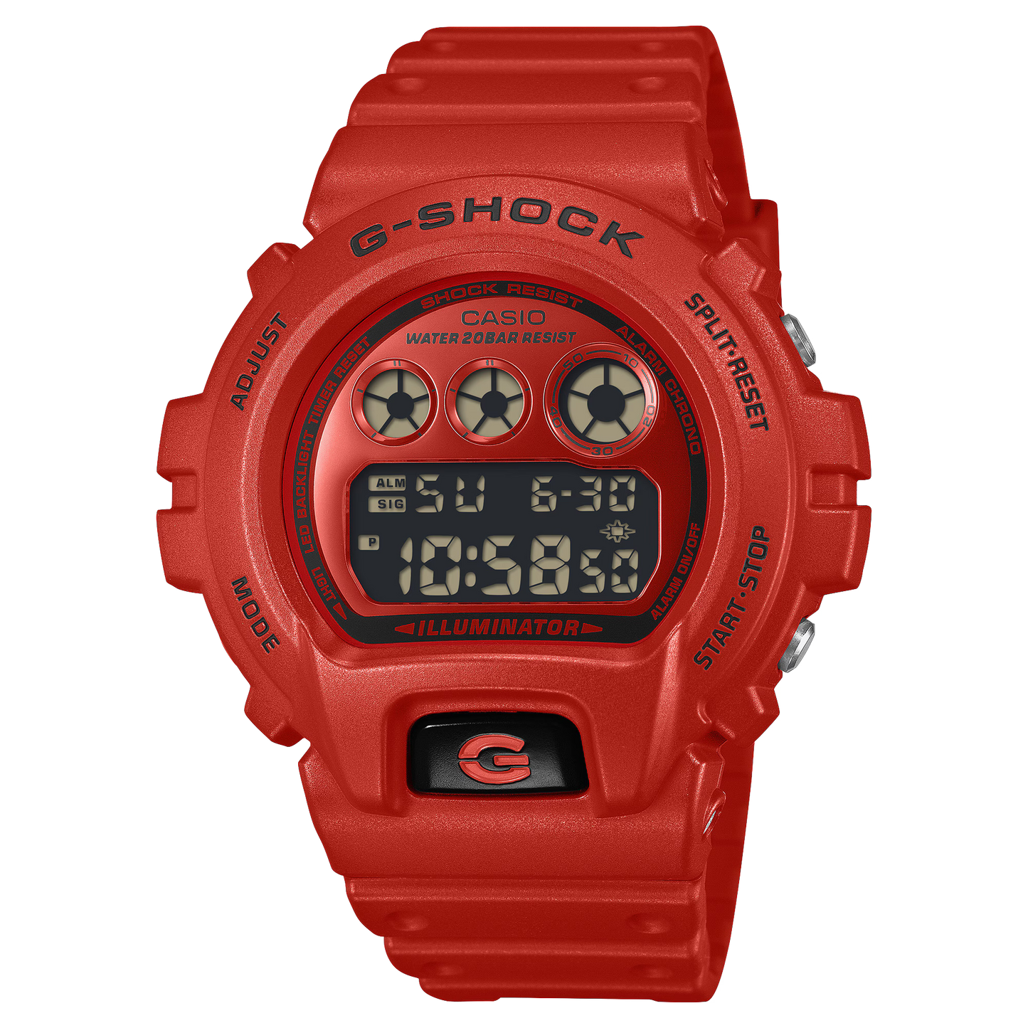 CASIO G-SHOCK DW-6900RRB-4 DW6900 NEW VIVID RED DIGITAL WATCH