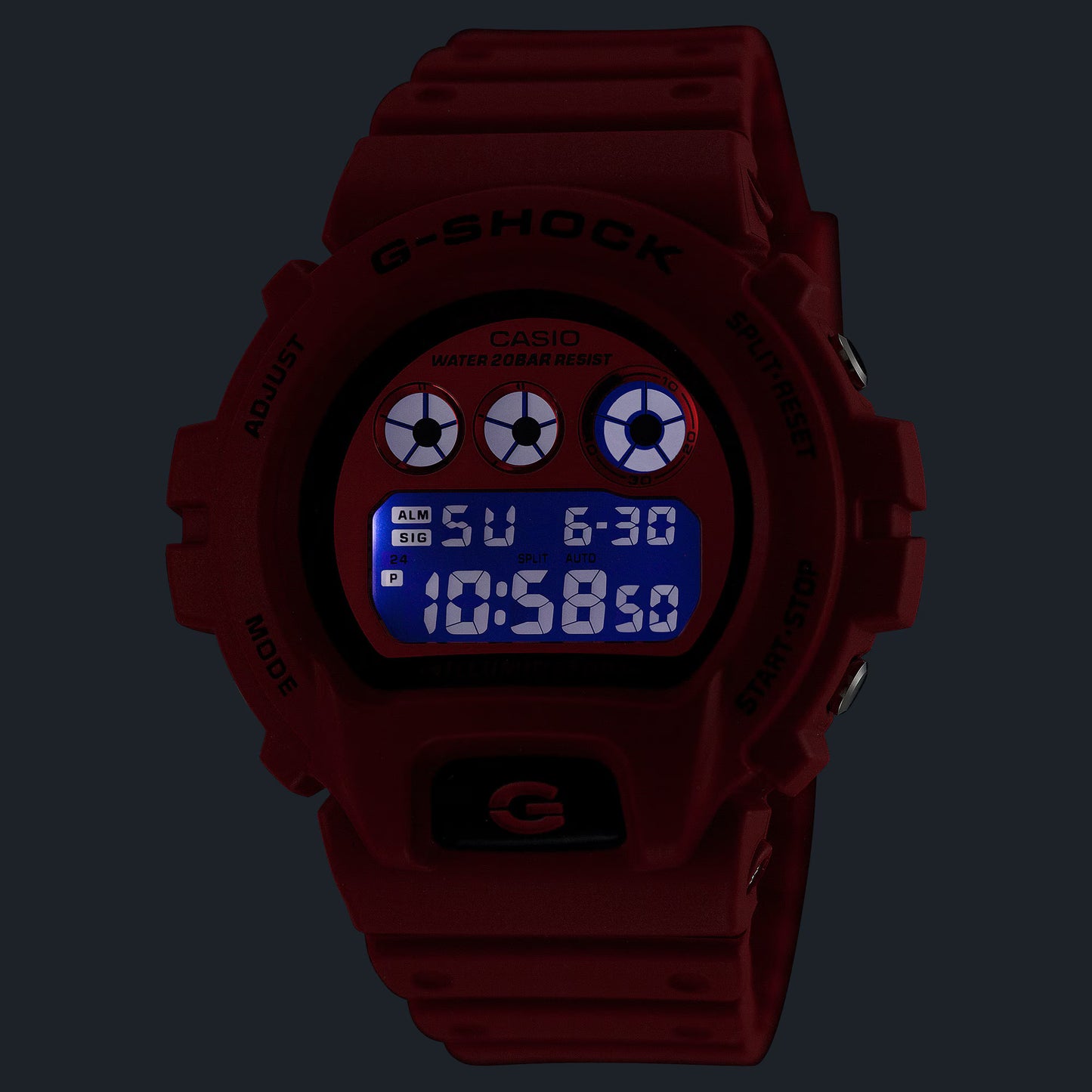 CASIO G-SHOCK DW-6900RRB-4 DW6900 NEW VIVID RED DIGITAL WATCH