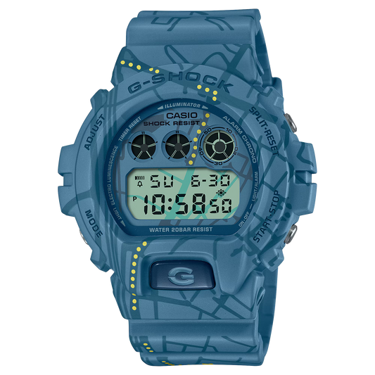 CASIO G-SHOCK DW-6900SBY-2 BLUE "TREASURE HUNT" DIGITAL WATCH