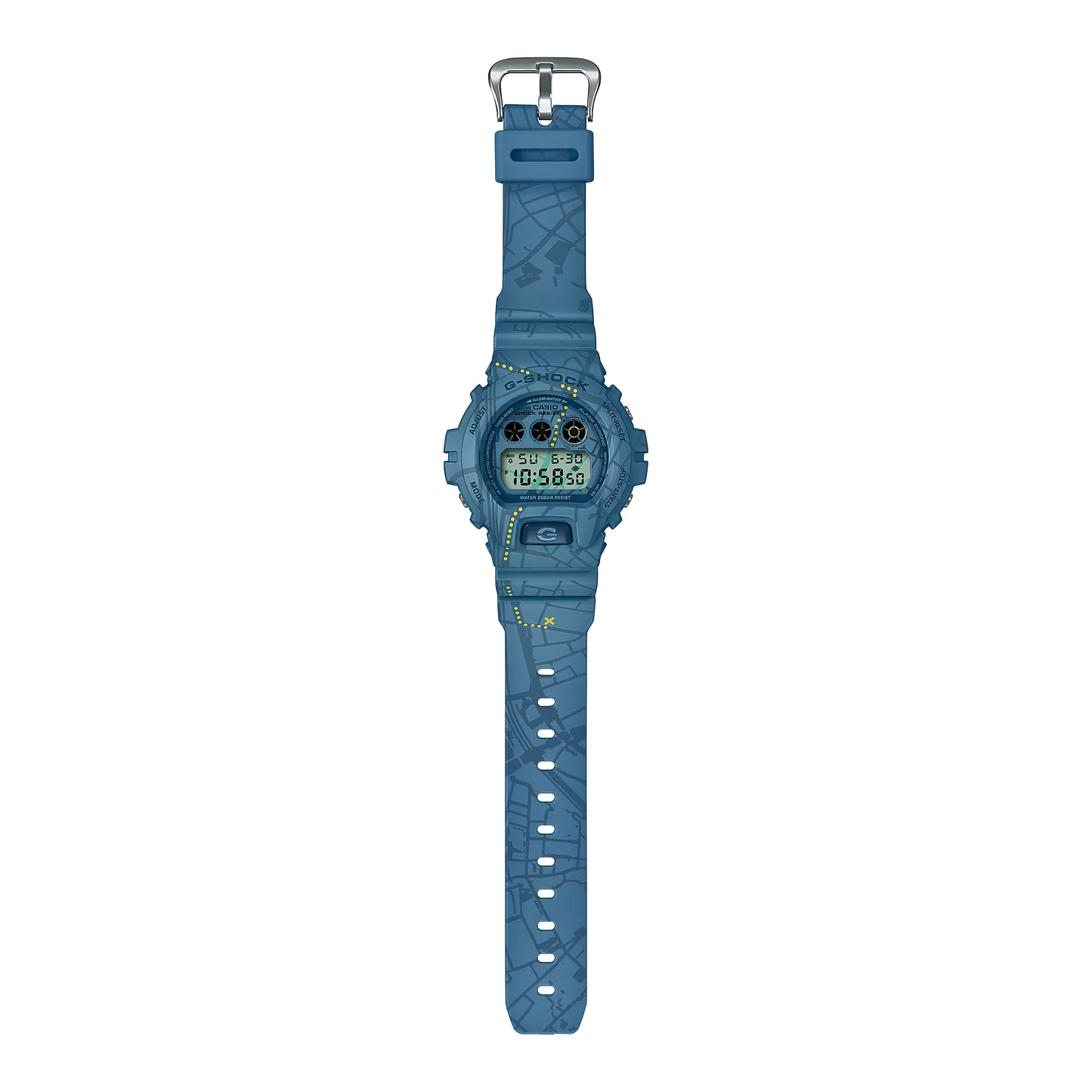 CASIO G-SHOCK DW-6900SBY-2 BLUE "TREASURE HUNT" DIGITAL WATCH