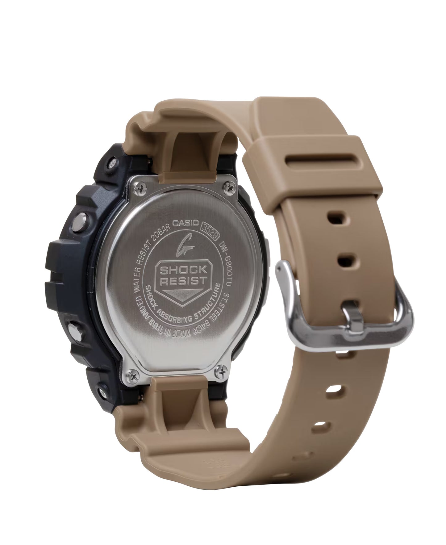 CASIO G-SHOCK DW-6900TU-1A5 TWO-TONE UTILITY BEIGE DIGITAL WATCH