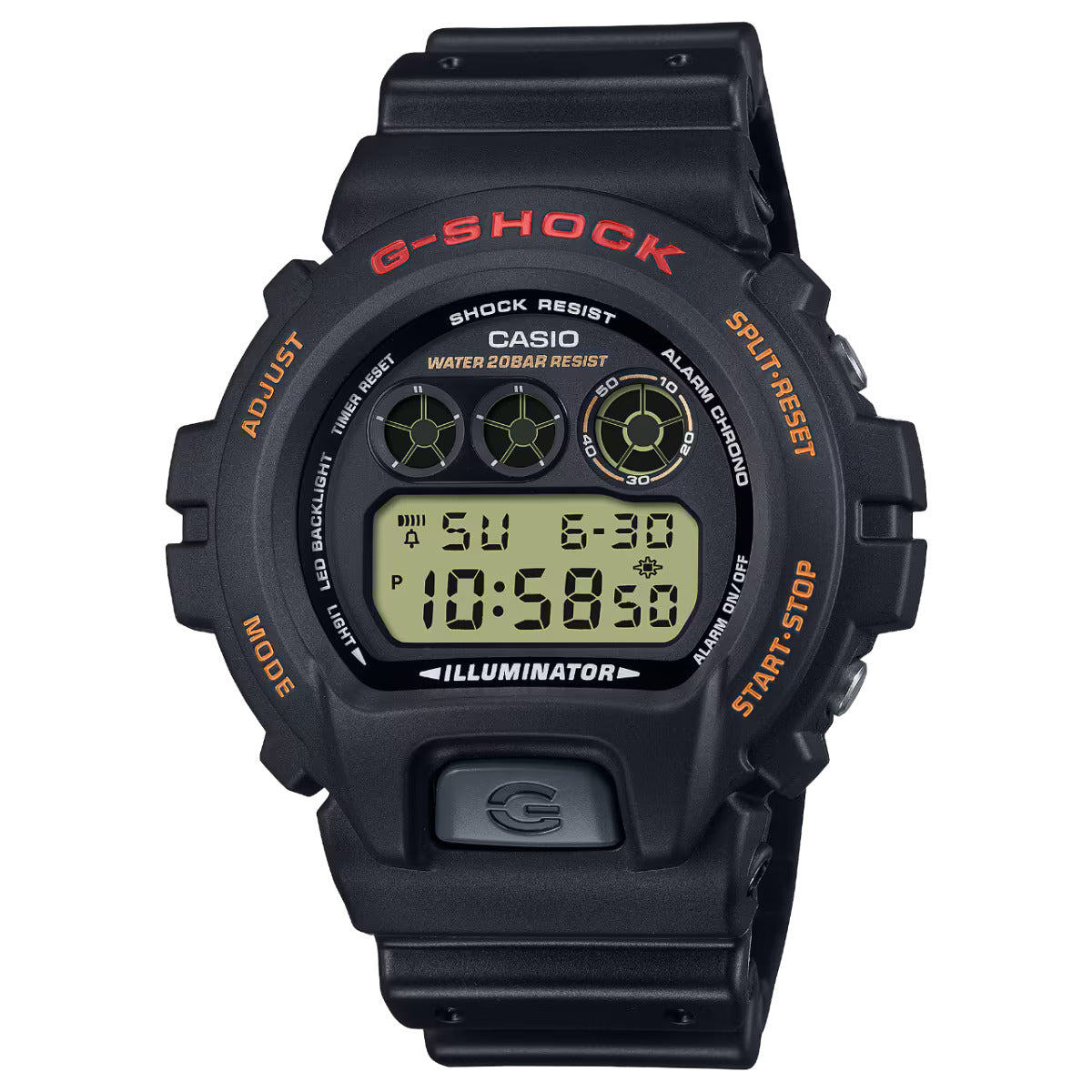 CASIO G-SHOCK DW-6900UB-9 CLASSIC BLACK DIGITAL WATCH